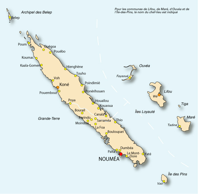 Communes de la NC