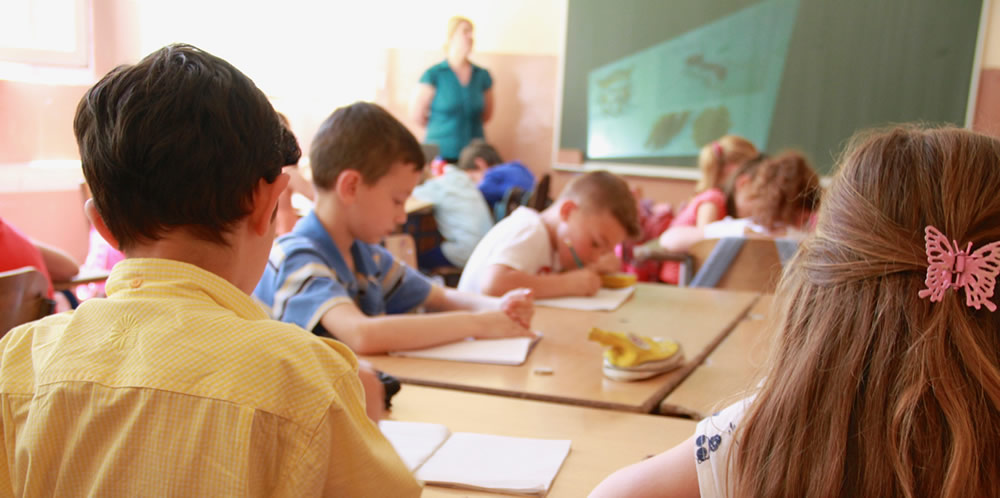 enfants dans une classe